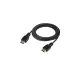 HDMI to HDMI Cable 1.8 Meter Round High-Quality Copper-Clad Steel Black