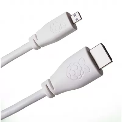Official Micro-HDMI Male to Standard HDMI Male Cable for Raspberry Pi