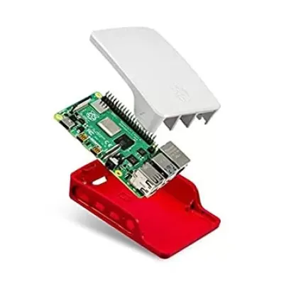 Official Raspberry Pi 4 Case-Red-White