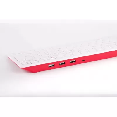 Official Raspberry Pi Keyboard White Red