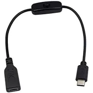 Type-C Male to Female Cable with Switch for Raspberry Pi 4