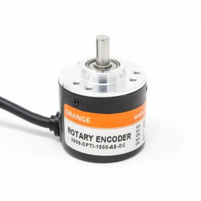 Orange 1000 PPR AB 2-Phase Incremental Optical Rotary Encoder Orange 1000 PPR AB 2-Phase Incremental Optical Rotary Encoder