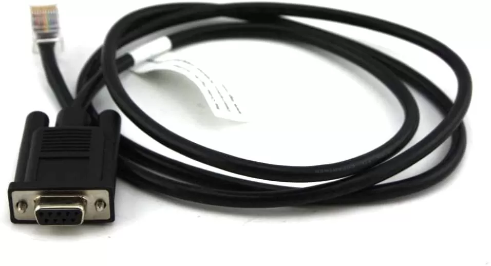3.5 Ft RJ45 Male To DB9 Male Serial Cable - Network To Serial Adapter Cable (Black)