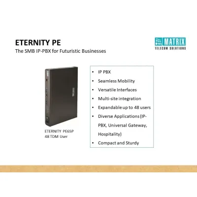 Matrix Digital EPABX System Eternity PE 6 SP for Small Office