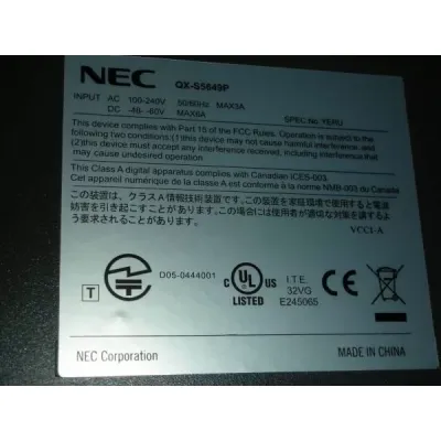 NEC 48 full Gigabit three layer Managed Switch 4SFP QX-S5649P