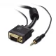 VGA Monitor Cable with 3.5mm Stereo Audio 6 Feet (2Mtr)