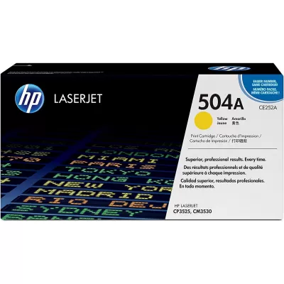 Original HP Laserjet Toner Cartridge for HP 504A Yellow | CE252A (New Sealed Packed)