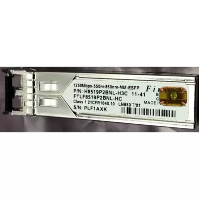 Finisar HP FTLF8519P2BNL-HC 1.25Gb/s Multi-Mode Fibre 850nm 550m LC Connector SFP Transceiver Module