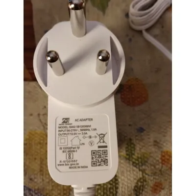 12V DC Power Supply adaptor 3 Amp Nos(3)