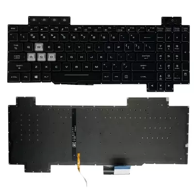 Asus TUF Gaming FX505 FX705 FX80 FX504G FX505GD FX505GE FX505GM FX86 FX505G FX505D FX505DY FX505DV FX505DT Series Laptop White RGB Backlit Keyboard