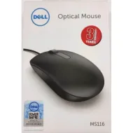 Original Dell MS116 USB Wired Optical Mouse