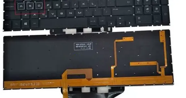 Tastiera Completa Retroilluminata Per HP OMEN 15-dc0000 15-dc2000 15-dc1000 - Layout QWERTZ Nero