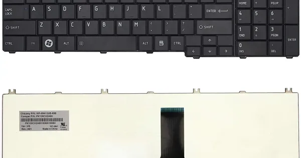 Clavier AZERTY Français Neuf Pour Toshiba Satellite Pro L755D – Noir – Compatible Original – Garantie
