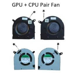 Dell Gaming G3-3500, G3-3590, 15-3590, G5 SE 15 5500, 15-5505, P89F CPU GPU Cooling Fan Cooler 4-PIN (i7 9th Gen) ( THIN )