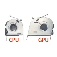 Fan For ASUS Vivobook Pro 16X OLED N7600 M6500R N7600Z M6500R M7600 M7600Q N7600P N7600PC N7600ZE M7600QE M7600RE VivoBook Pro 15 OLED X3500 X7600 K3500PC K3500PH M3500 M3500QA M3500QC Series CPU GPU Cooling Fan