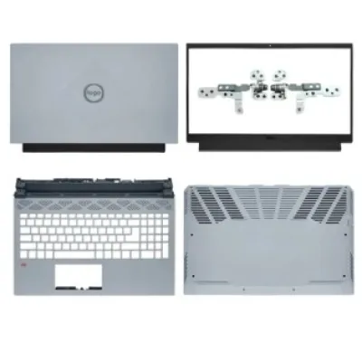 Laptop Full Body For Dell G15 5510 5511 5515 Screen Cover Top Panel Front Bezel Bottom Case Palmrest Frame Touchpad Hinges
