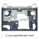 Laptop Full Body For DELL Inspiron 15 7000 7566 7567 Screen Cover Top Panel Front Bezel Bottom Case Palmrest Frame Touchpad Hinges