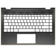 Laptop Palmrest For For HP Pavilion X360 14-CD Series 14-CD005NS Black silver edge ( C Cover)