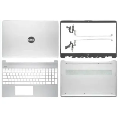 Laptop Full Body For HP 15S-FQ 15S-FR 15S-EQ 15-EF 15-ER 15-DY TPN-Q222 TPN-Q230 LCD Screen Cover Top Panel Front Bezel Bottom Case Palmrest Frame Touchpad Hinges