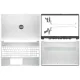 Laptop Full Body For HP 15S-FQ 15S-FR 15S-EQ 15-EF 15-ER 15-DY TPN-Q222 TPN-Q230 LCD Screen Cover Top Panel Front Bezel Bottom Case Palmrest Frame Touchpad Hinges
