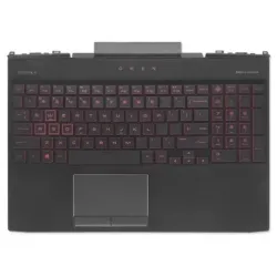 Laptop Palmrest For HP OMEN 15-DC TPN-Q211 15-dc1055TX 15-DC1060TX 15-DC0013TX with Keyboard Red ( C Cover)