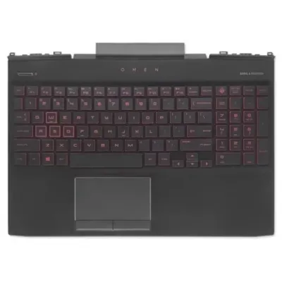 Laptop Palmrest For HP OMEN 15-DC TPN-Q211 15-dc1055TX 15-DC1060TX 15-DC0013TX with Keyboard Red ( C Cover)