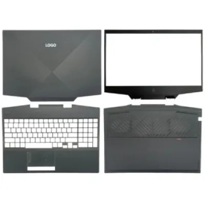 Laptop Full Body For HP OMEN 5 15-DH TPN-C143 LCD Screen Cover Top Panel Front Bezel Bottom Case Palmrest Frame Touchpad Hinges