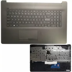 Laptop Palmrest For HP Pavilion 17-BY 17-CA 470 G7 17Q-CS TPN-I133 with keyboard black glossy ( C Cover)