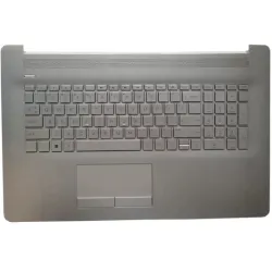 Laptop Palmrest For HP Pavilion 17-BY 17-CA 470 G7 17Q-CS TPN-I133 with keyboard silver without backlight ( C Cover)