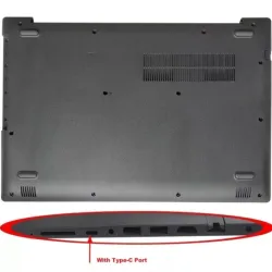 Laptop Bottom Case For Lenovo IdeaPad 320-15 320-15IKB 320-15ISK 320-15ABR ( D Cover Black With Type-C Port )