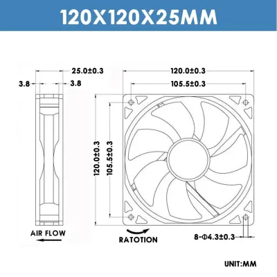 Chiptronex 120mm PC Fan