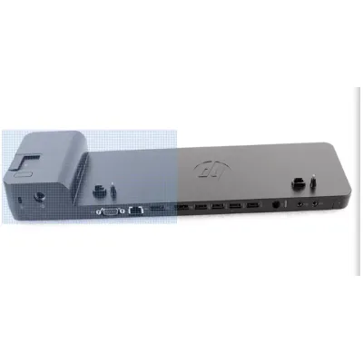 HP 2013 UltraSlim Docking Station D9Y19AV HSTNN-IX10 - with 65W AC Adapter 732252-001(Renewed)