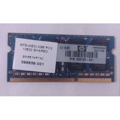 Hynix laptop RAM 2GB DDR3 SO-DIMM module, PC3-8500S (1066MHz) or PC3-10600S (1333MHz), PN: HMT125S6BFR8C
