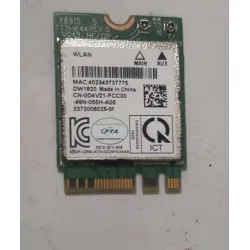 Dell Wireless 1820 DW1820 WLAN WiFi 802.11AC + Bluetooth 4.1 Dual Band M.2 Card for Optiplex 7460 Alienware M15 M17 PN: D4V21 0D4V21