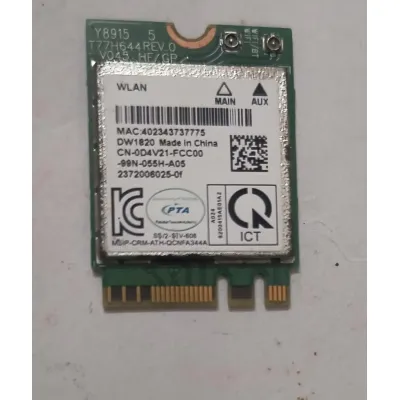 Dell Wireless 1820 DW1820 WLAN WiFi 802.11AC + Bluetooth 4.1 Dual Band M.2 Card for Optiplex 7460 Alienware M15 M17 PN: D4V21 0D4V21