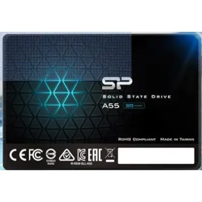 SP Silicon Power Ace A55 128GB 2.5 Inch SATA III SSD, 3D NAND with SLC Cache, Up to 500MB/s, Internal Solid State Drive for Desktop Laptop (SP128GBSS3A55S25)