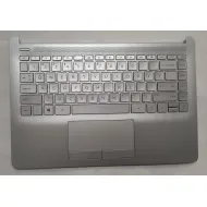 HP 14Z-DK 14-DK 14-CF 14S-CF Laptop Upper Case Palmrest Touchpad with Keyboard Assembly L48648-001