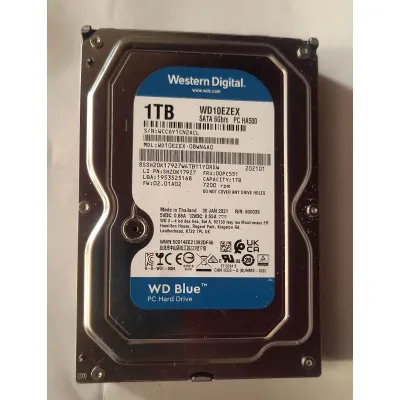 WD Blue WD10EZEX 1 TB 7200 RPM 6GB/S Internal Hard Drive (Interface: SATA III, Form Factor: 3.5 inch) PN: WD10EZEX