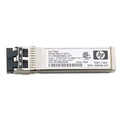 HP 8GB Shortwave FC SFP+ Transceiver Module AJ718A AJ716A