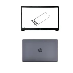 HP 15-BS Black Laptop LCD Back Cover with Front Bezel with Hinges