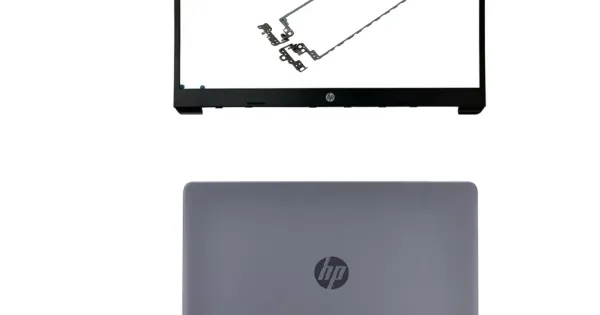 HP 15-BS Black Laptop LCD Back Cover with Front Bezel with Hinges