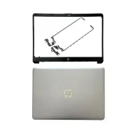 HP 15-BS Silver Laptop LCD Back Cover with Front Bezel with Hinges