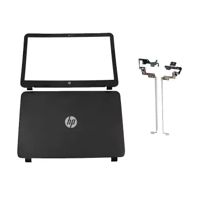 HP 15R Black Laptop LCD Back Cover with Front Bezel with Hinges HP 15R Black Laptop LCD Back Cover with Front Bezel with Hinges